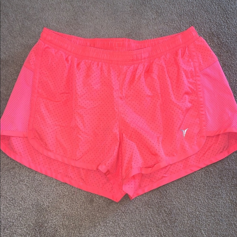 hot pink old navy running shorts. women’s size small.